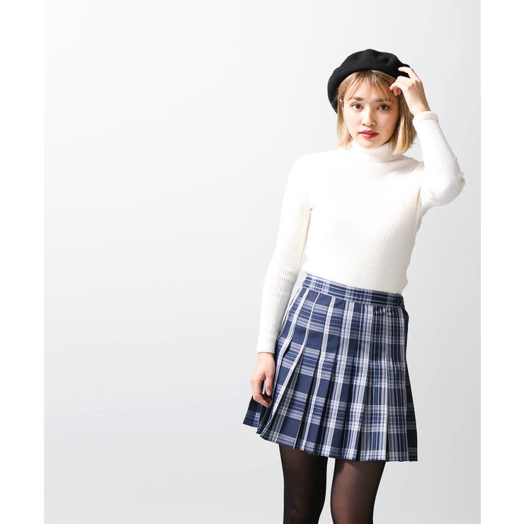 チェックプリーツミニスカート BS19SP12-L015[品番：WG010035645