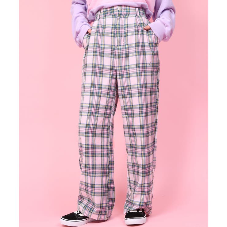 WC】カラータータンチェックパンツ[品番：WG010035650]｜WEGO