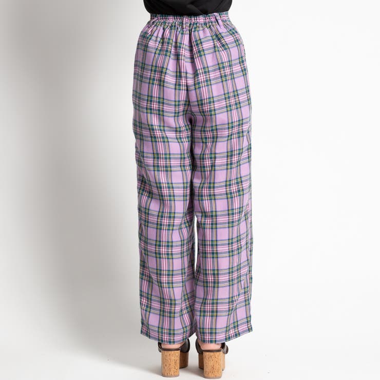 WC】カラータータンチェックパンツ[品番：WG010035650]｜WEGO