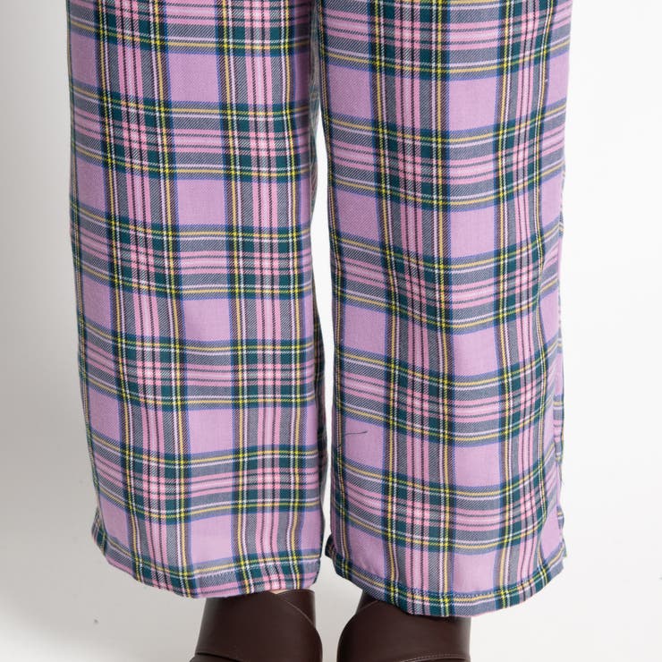WC】カラータータンチェックパンツ[品番：WG010035650]｜WEGO