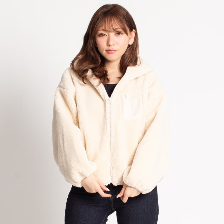 フードボアZIPブルゾン BR19SP12-L022[品番：WG010036118]｜WEGO