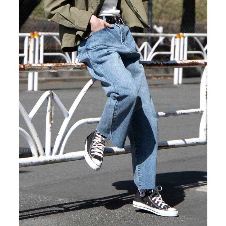 デニムストレートワイドパンツ BS19SP01-L003[品番：WG010036138