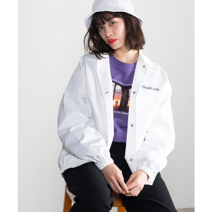バックロゴコーチジャケット Br19sp02 L001 品番 Wg Wego Women ウィゴー のレディース ファッション通販 Shoplist ショップリスト