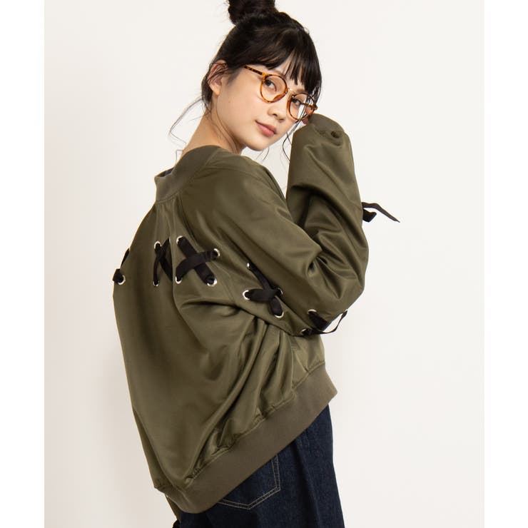 レースアップブルゾン Bs19sp02 L003 品番 Wg Wego Women ウィゴー のレディースファッション通販 Shoplist ショップリスト