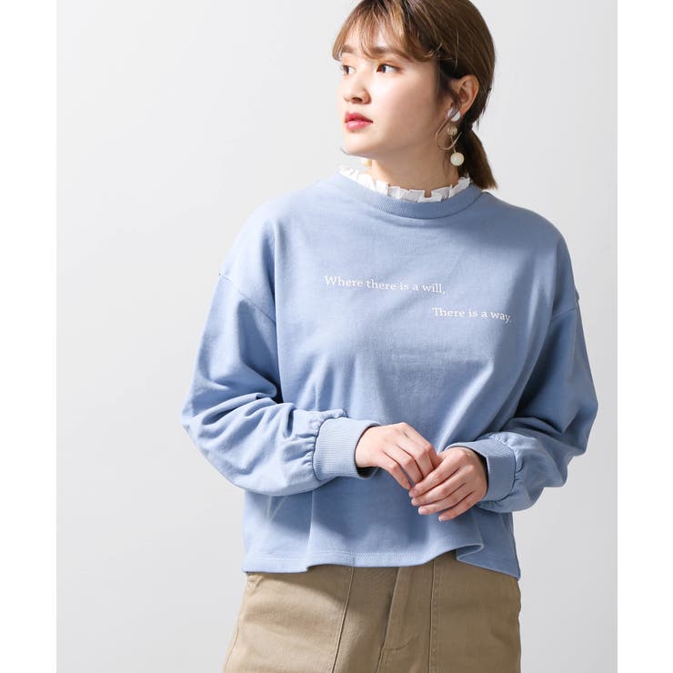 フリルネックロゴスウェット BR19SP01-L047[品番：WG010036272