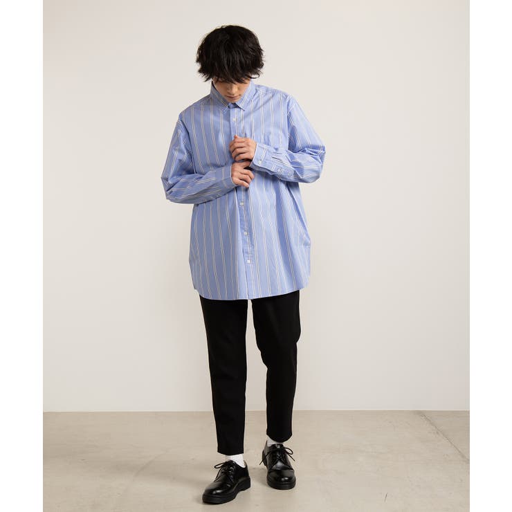 マルチストライプロングシャツ BR19SP02-M008[品番：WG010036313