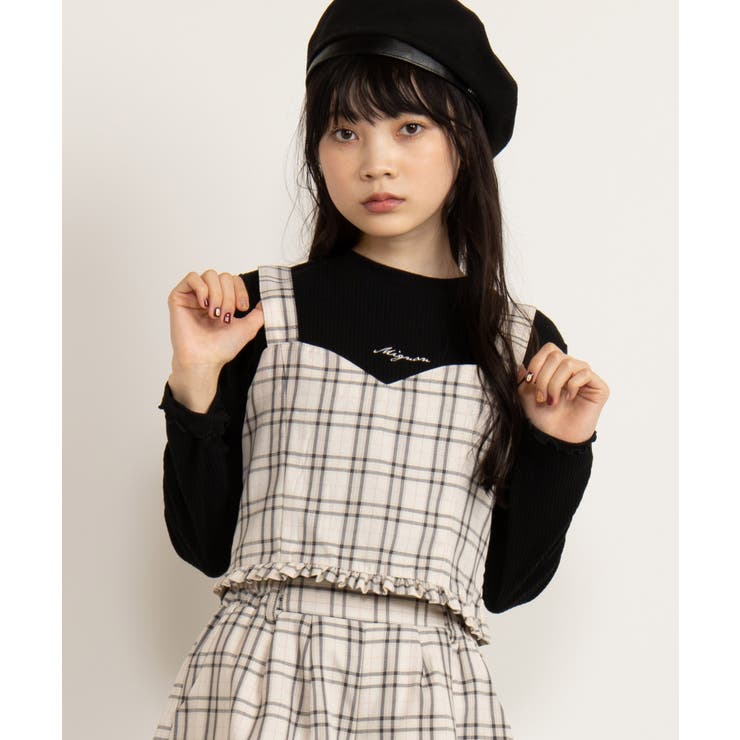 チェックフリルビスチェ  BR19SP02-L016[品番：WG010036423]｜WEGO【WOMEN】（ウィゴー）のレディースファッション通販｜SHOPLIST（ショップリスト）