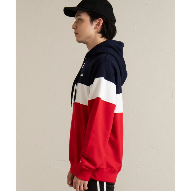 FILA別注切替プルパーカー FH7543[品番：WG010036433]｜WEGO
