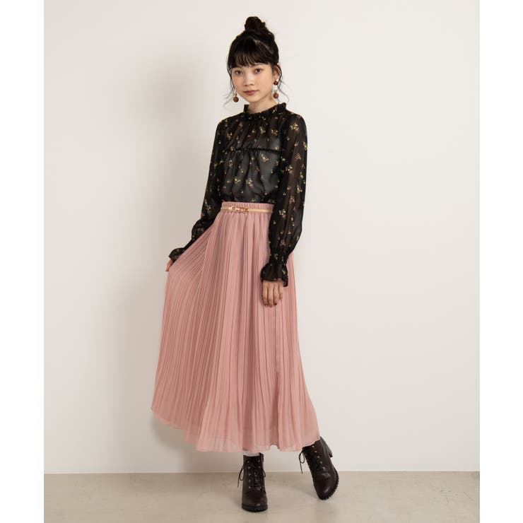 シフォンプリーツロングスカート BR19SP02-L023 | WEGO【WOMEN】 | 詳細画像14 