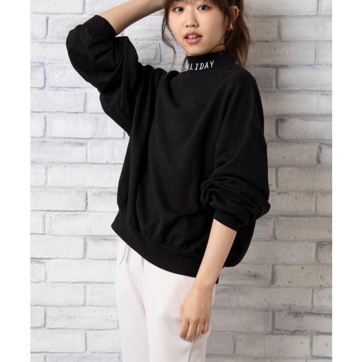 ロゴハイネックスウェット  BR19SP02-L050[品番：WG010036733]｜WEGO【WOMEN】（ウィゴー）のレディースファッション通販｜SHOPLIST（ショップリスト）