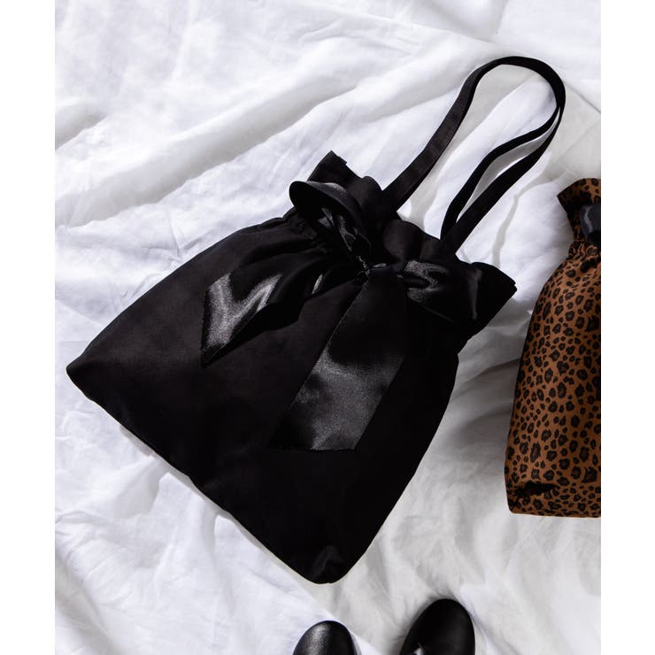 リボン巾着トートバッグ BR19SP03-LG0041[品番：WG010036787]｜WEGO