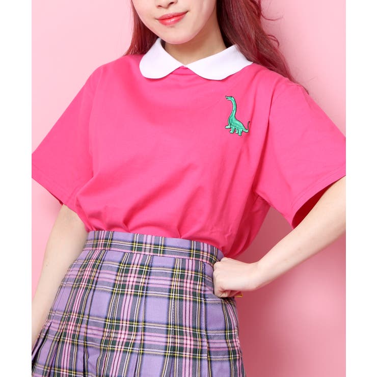 W♥️C初期レア　スカート&Tシャツ WC】ザウルス襟付キTシャツ[品番：WG010037009]｜WEGO【WOMEN