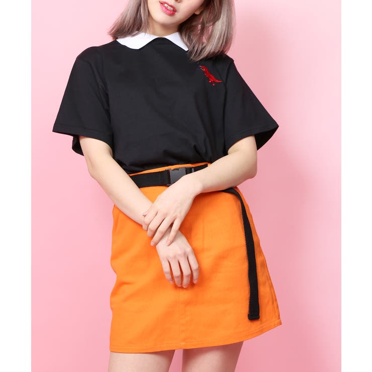 W♥️C初期レア　スカート&Tシャツ お支払い確認後20日以内発送】RomelCheo 地下ドル風ブラック
