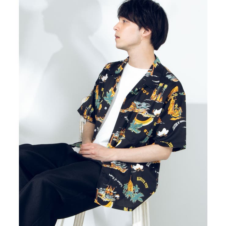 オールオーバーアロハシャツ BV19SM04-M002[品番：WG010036850]｜WEGO