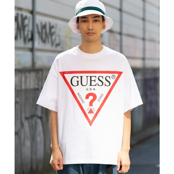 GUESS別注プリントビッグTシャツ MJ2K8003WG