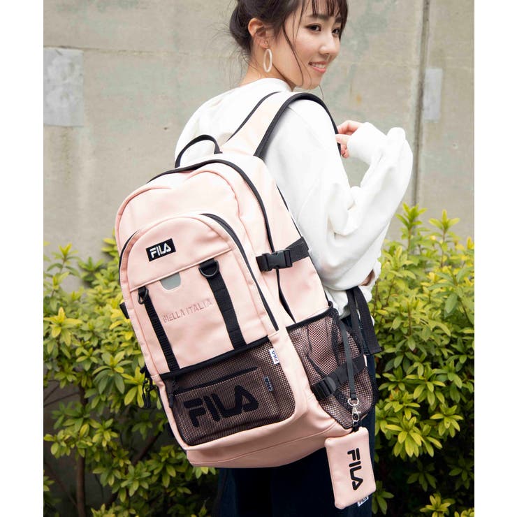 Fila別注ボックスロゴスクールリュック Fm21 品番 Wg Wego Women ウィゴー のレディースファッション通販 Shoplist ショップリスト