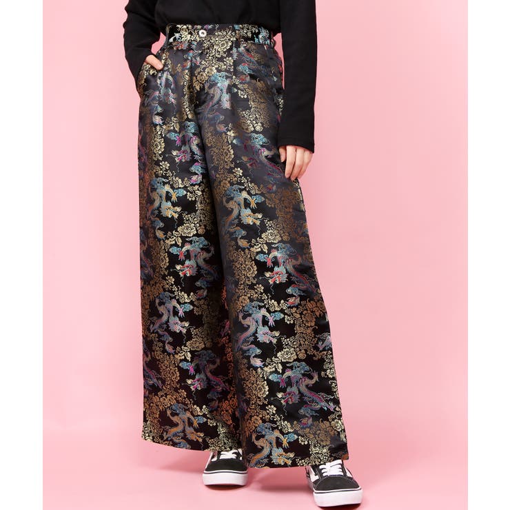 &ellecy 綸子チャイナパンツ WC】チャイナ柄パンツ[品番：WG010037173]｜WEGO【WOMEN