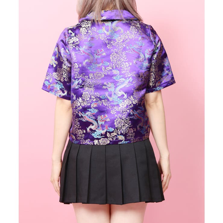 WC】チャイナ柄半袖シャツ[品番：WG010037456]｜WEGO【WOMEN