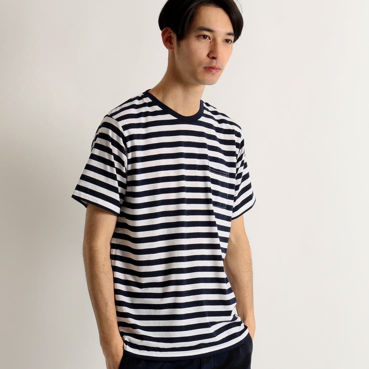 ボーダーTシャツ BR16SM07-M007[品番：WG010015428]｜WEGO【MEN