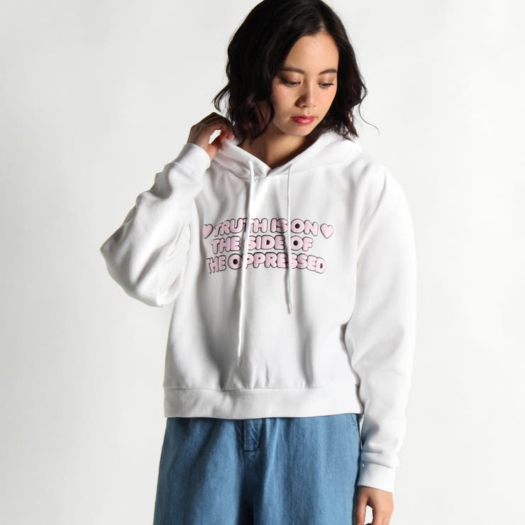 ラブロゴクロップドパーカー[品番：WG010016963]｜WEGO【WOMEN