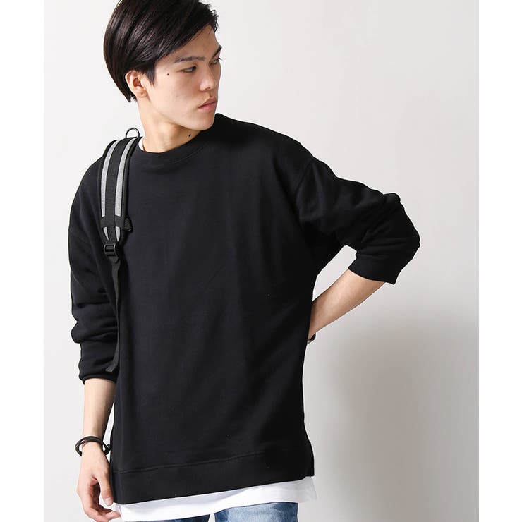 サイドスリットビッグシルエットプルオーバー  BR17AU09-M035[品番：WG010023266]｜WEGO【MEN】（ウィゴー）のメンズファッション通販｜SHOPLIST（ショップリスト）