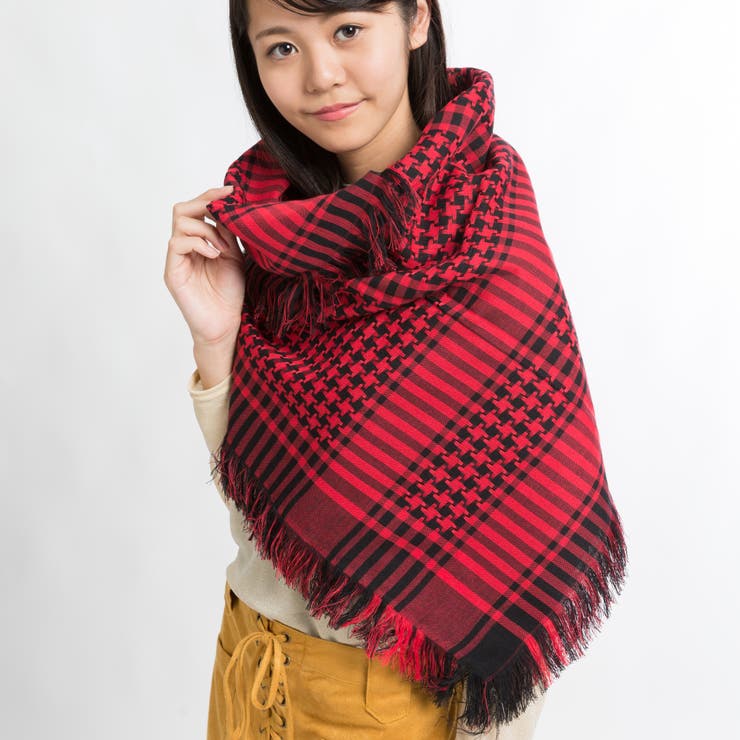 リバーシブルアフガンストール BR17AU10-MG0001[品番：WG010022102