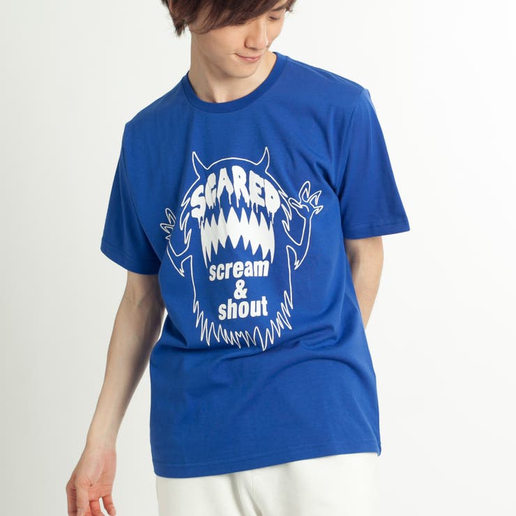 ブルー | モンスターモチーフT(S) | WEGO【MEN】