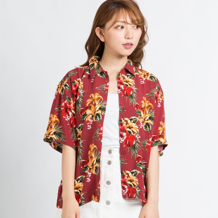 トロピカルアロハシャツ BR17SM07-L058 | WEGO【WOMEN】 | 詳細画像13 