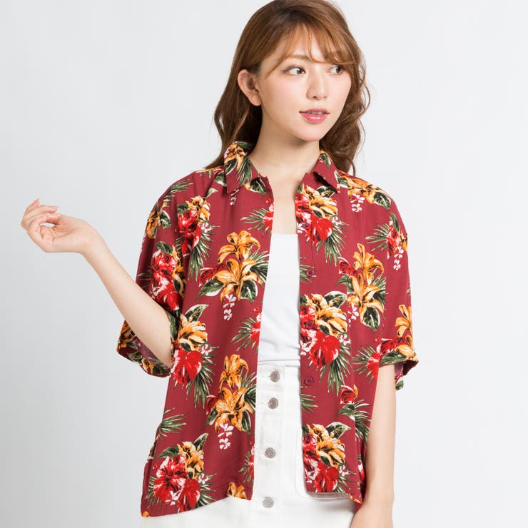 トロピカルアロハシャツ BR17SM07-L058 | WEGO【WOMEN】 | 詳細画像14 