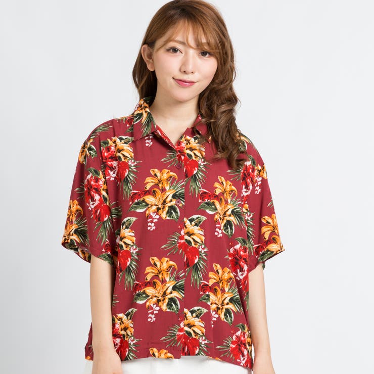 トロピカルアロハシャツ BR17SM07-L058 | WEGO【WOMEN】 | 詳細画像16 