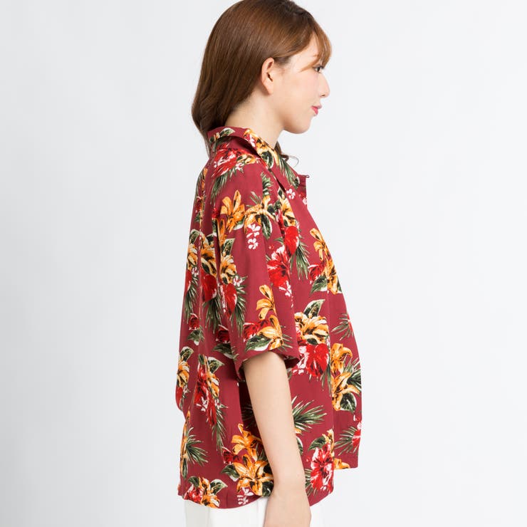 トロピカルアロハシャツ BR17SM07-L058 | WEGO【WOMEN】 | 詳細画像2 