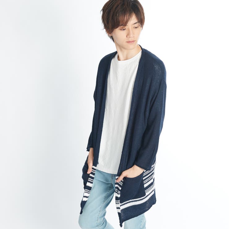 カールヤーン7分袖ロングガウン BR17SM07-M008[品番：WG010021169]｜WEGO【MEN】（ウィゴー ）のメンズファッション通販｜SHOPLIST（ショップリスト）