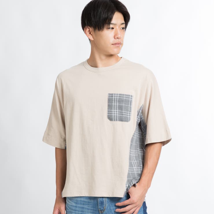 ポケット切替ドルマンTシャツ[品番：WG010021170]｜WEGO【MEN