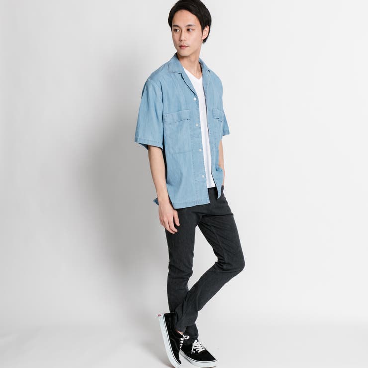 テンセルデニムBIGシャツ(S)[品番：WG010021045]｜WEGO【MEN