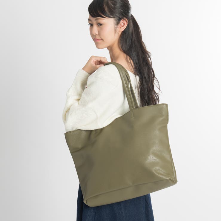 カラーフェイクレザートートバッグ BR17SM07-MG0018[品番：WG010020809