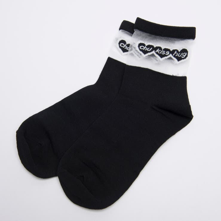 ハートロゴシースルーソックス[品番：WG010020973]｜WEGO【WOMEN 