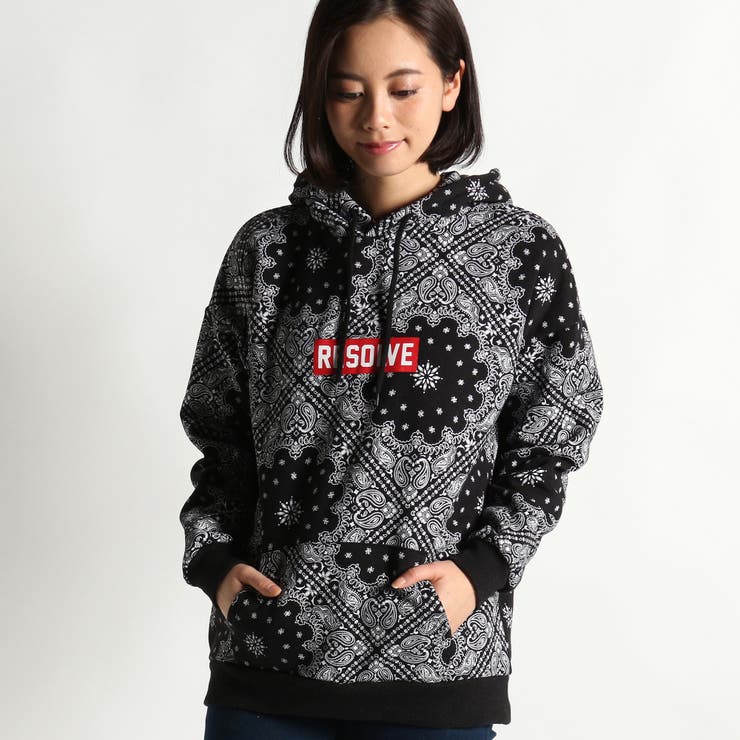 ペイズリーロゴプリントパーカー BR17SP01-L007[品番：WG010017723