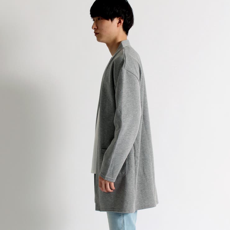 ボタンレスカットロングカーデ[品番：WG010019068]｜WEGO【MEN