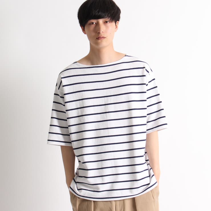 カノコボートネックボーダーtee 品番 Wg Wego Men ウィゴー のメンズ ファッション通販 Shoplist ショップリスト