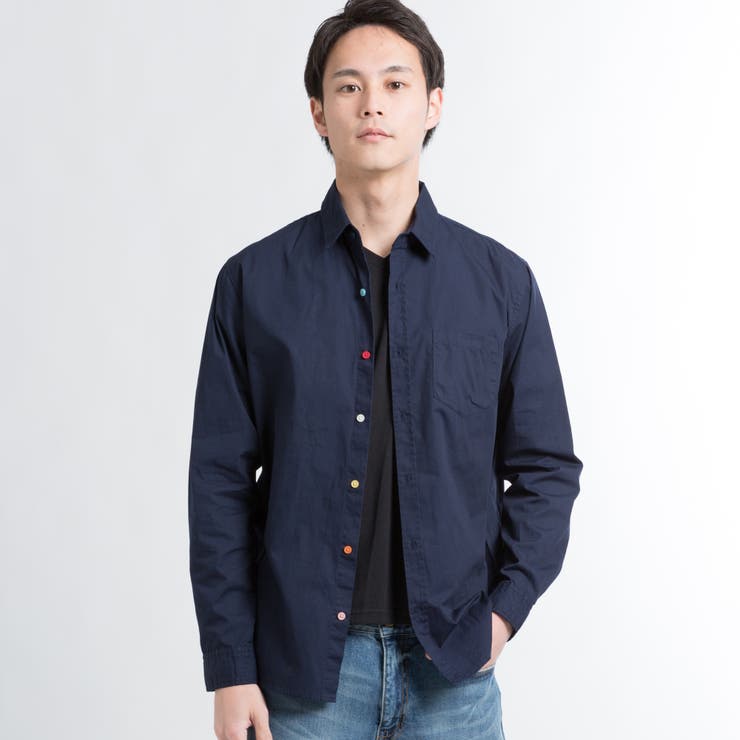 カラフルボタンシャツ BR18SP12-M002[品番：WG010027217]｜WEGO【MEN