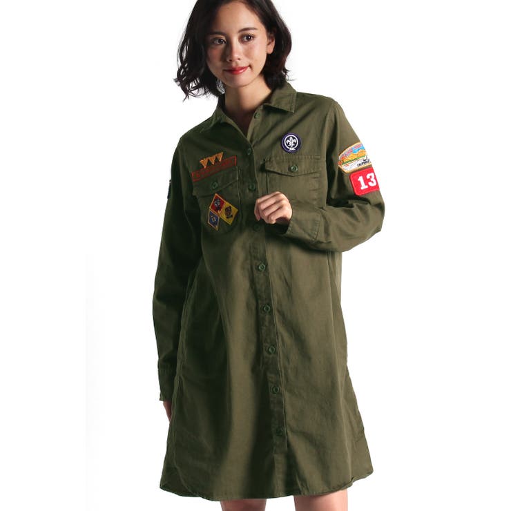 ボーイスカウトシャツワンピース BS16AU09-L014[品番：WG010000025