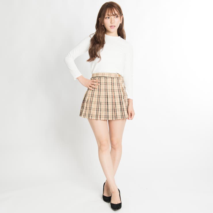   GOLF ポロワンピース チェックプリーツスカート ポロシャツ ワンピース プリーツスカート ポロワンピース
