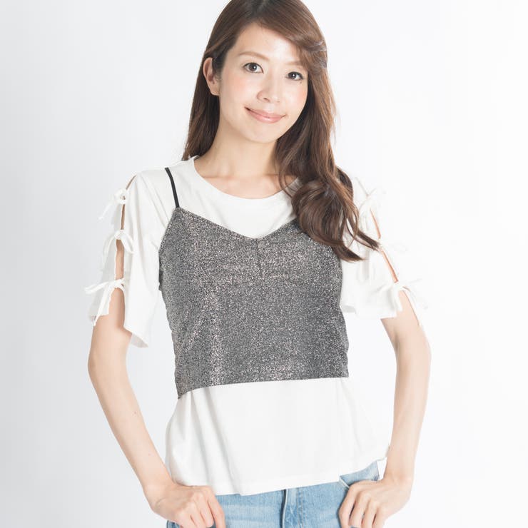カップインラメビスチェ BS17SM07-L011[品番：WG010021371]｜WEGO 