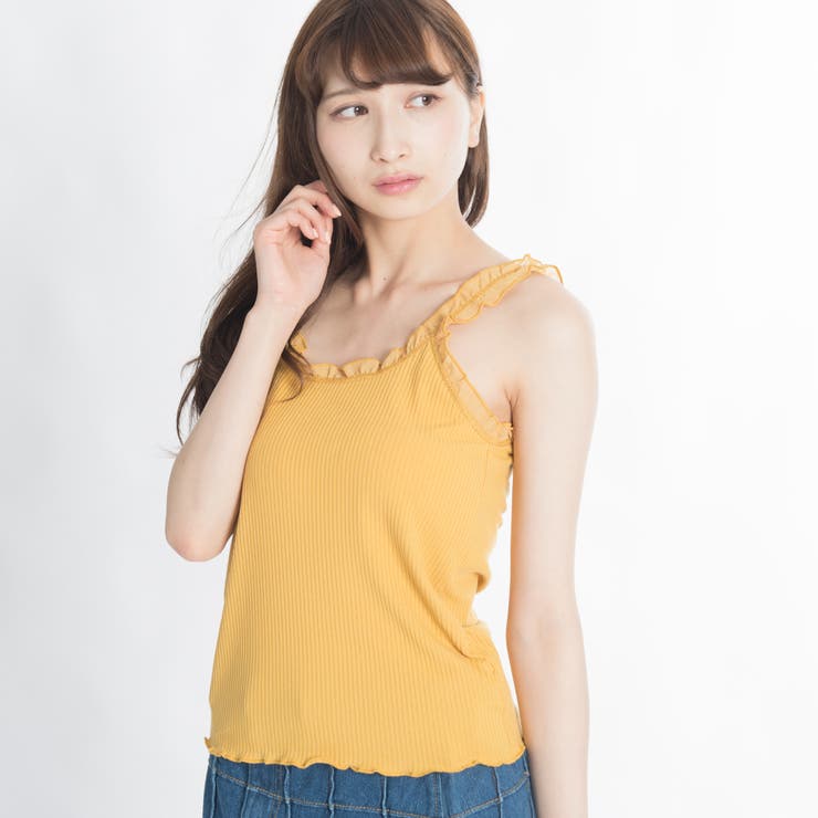 フリルタンクトップ[品番：WG010021547]｜WEGO【WOMEN】（ウィゴー
