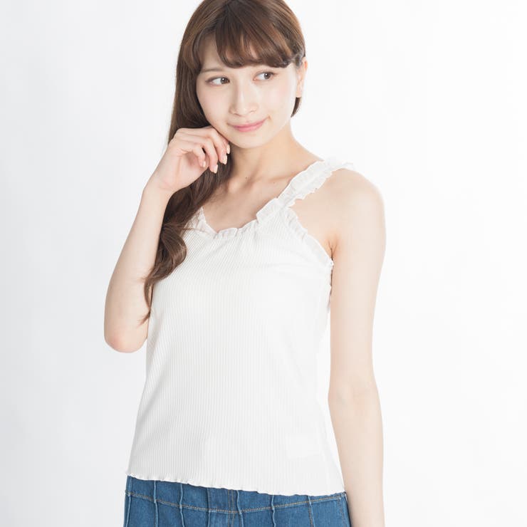 フリルタンクトップ[品番：WG010021547]｜WEGO【WOMEN】（ウィゴー