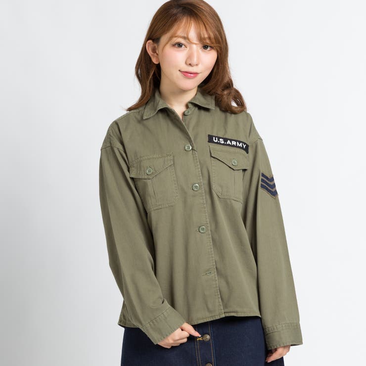 ベーシックミリタリーシャツ Bs17sp01 L007 品番 Wg Wego Women ウィゴー のレディースファッション通販 Shoplist ショップリスト