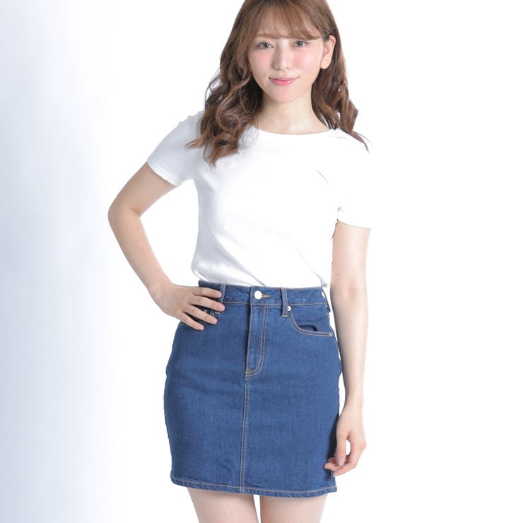 クリスマス特集2024 ストレッチタイトスカート デニム denim 春先行[品番 レディースウェア