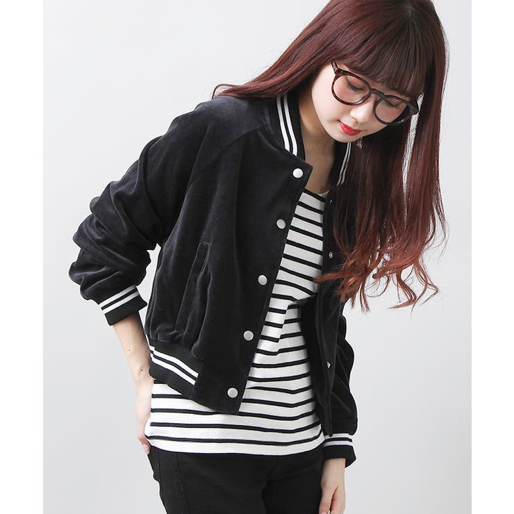 ベロアショートスタジャン BS17SP02-L005[品番：WG010017595]｜WEGO