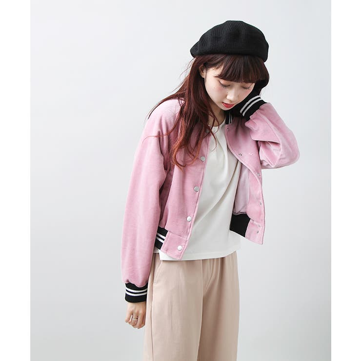 ベロアショートスタジャン BS17SP02-L005[品番：WG010017595
