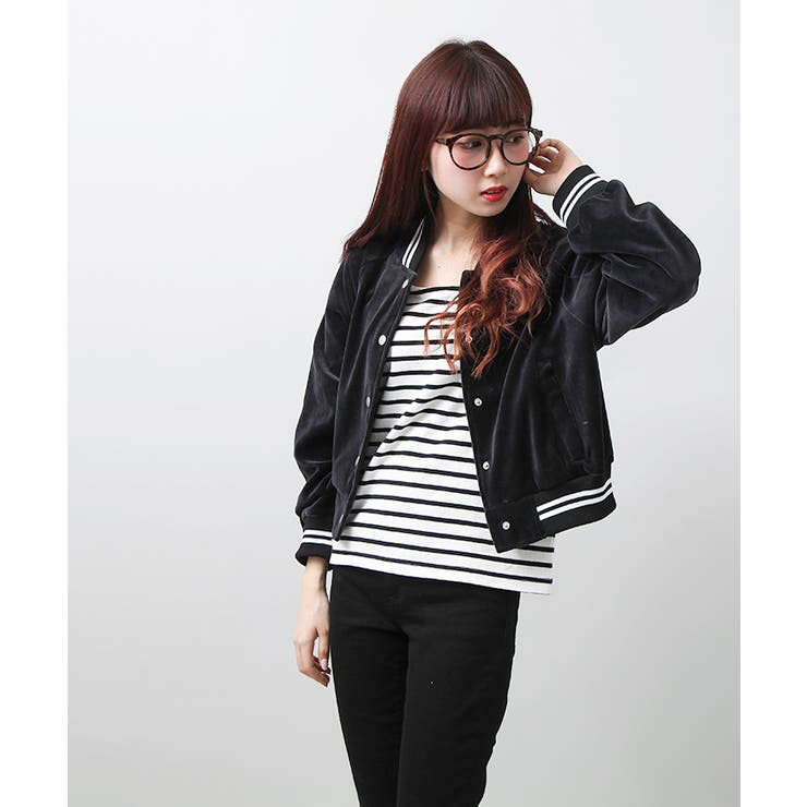 ベロアショートスタジャン BS17SP02-L005[品番：WG010017595]｜WEGO
